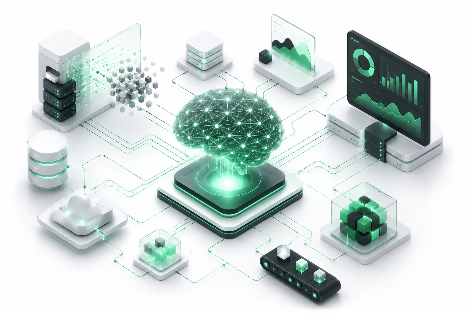 Иллюстрация AI и машинного обучения
