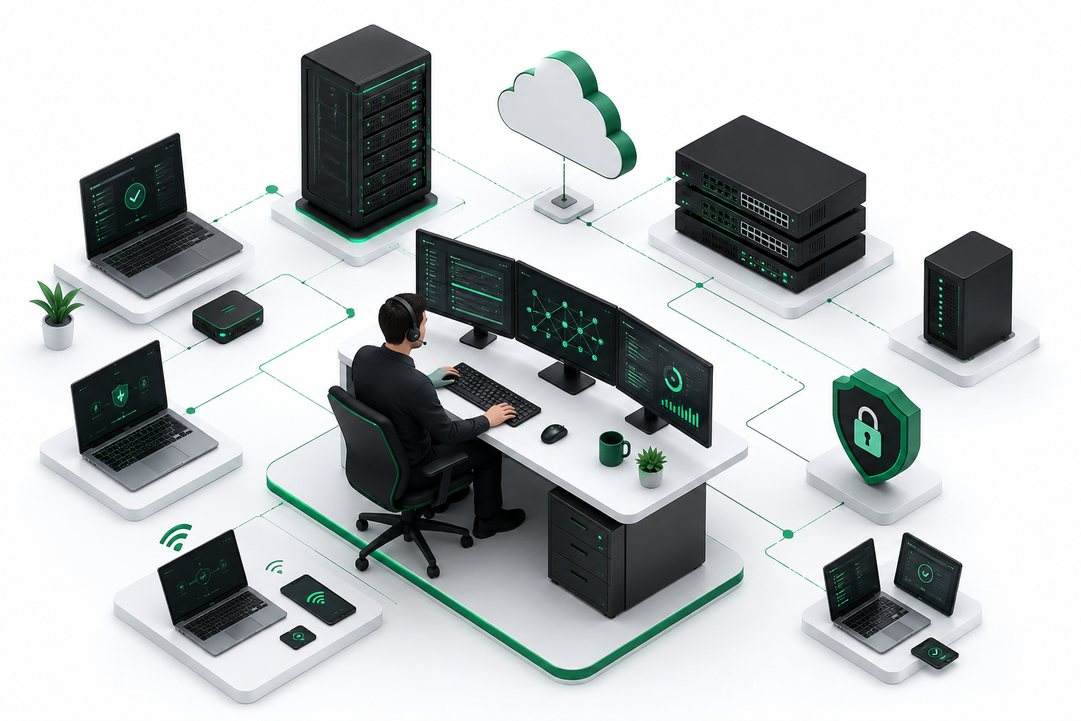 Иллюстрация IT-аутсорсинга